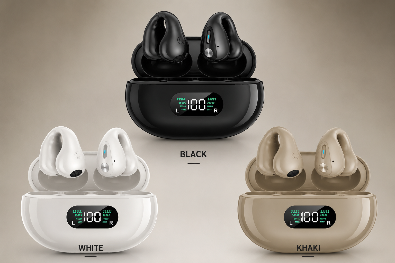 WESTORYST Open-Ear Clip Bluetooth Earbuds | HiFi Sound | 40H Battery | Bluetooth 5.4
