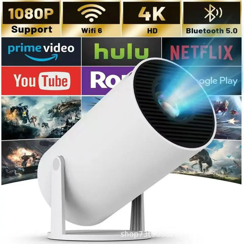 HY300 Pro Mini Projector — 4K WiFi 1080P Home Cinema